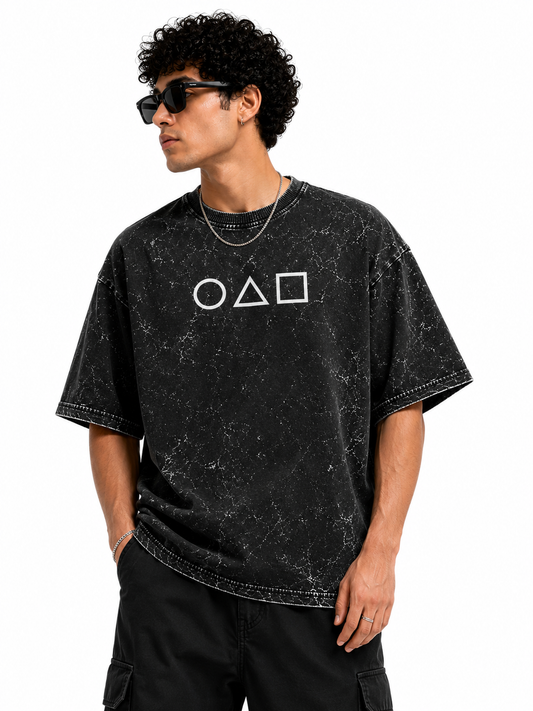 The Games | Unisex Acid Washed Oversized Tee