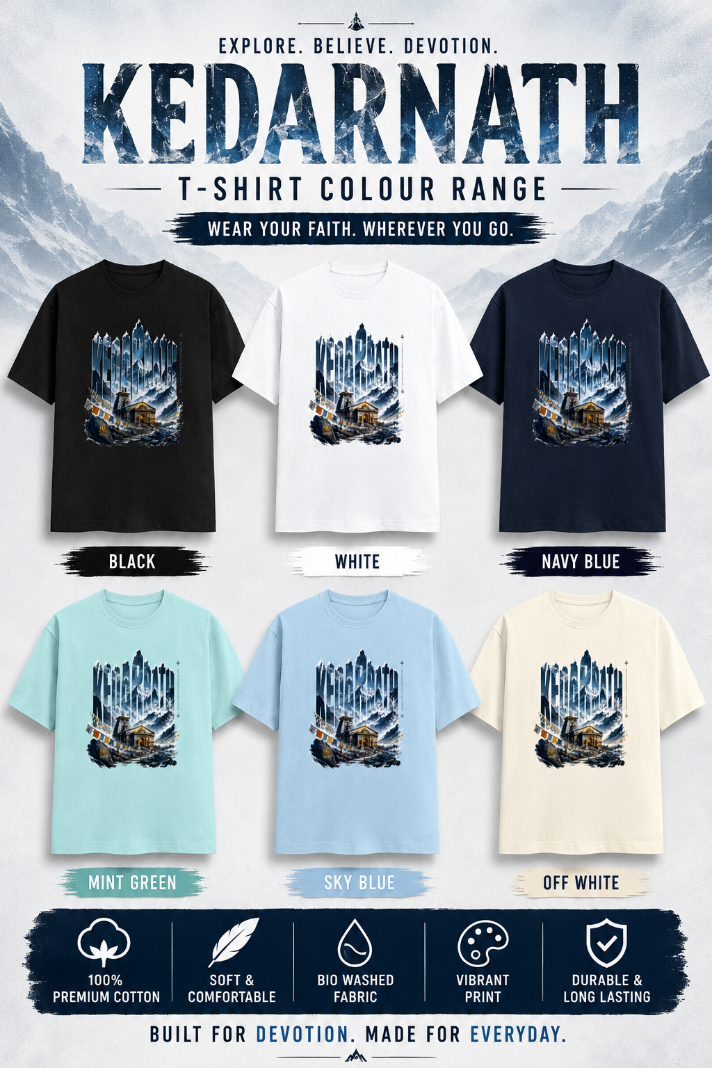Kedarnath: Path to Shiva | Classic T-Shirt