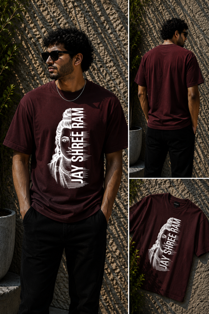 Unisex Classic Divine Equilibrium: Jay Shree Ram (White) | Unisex Classic T-Shirt