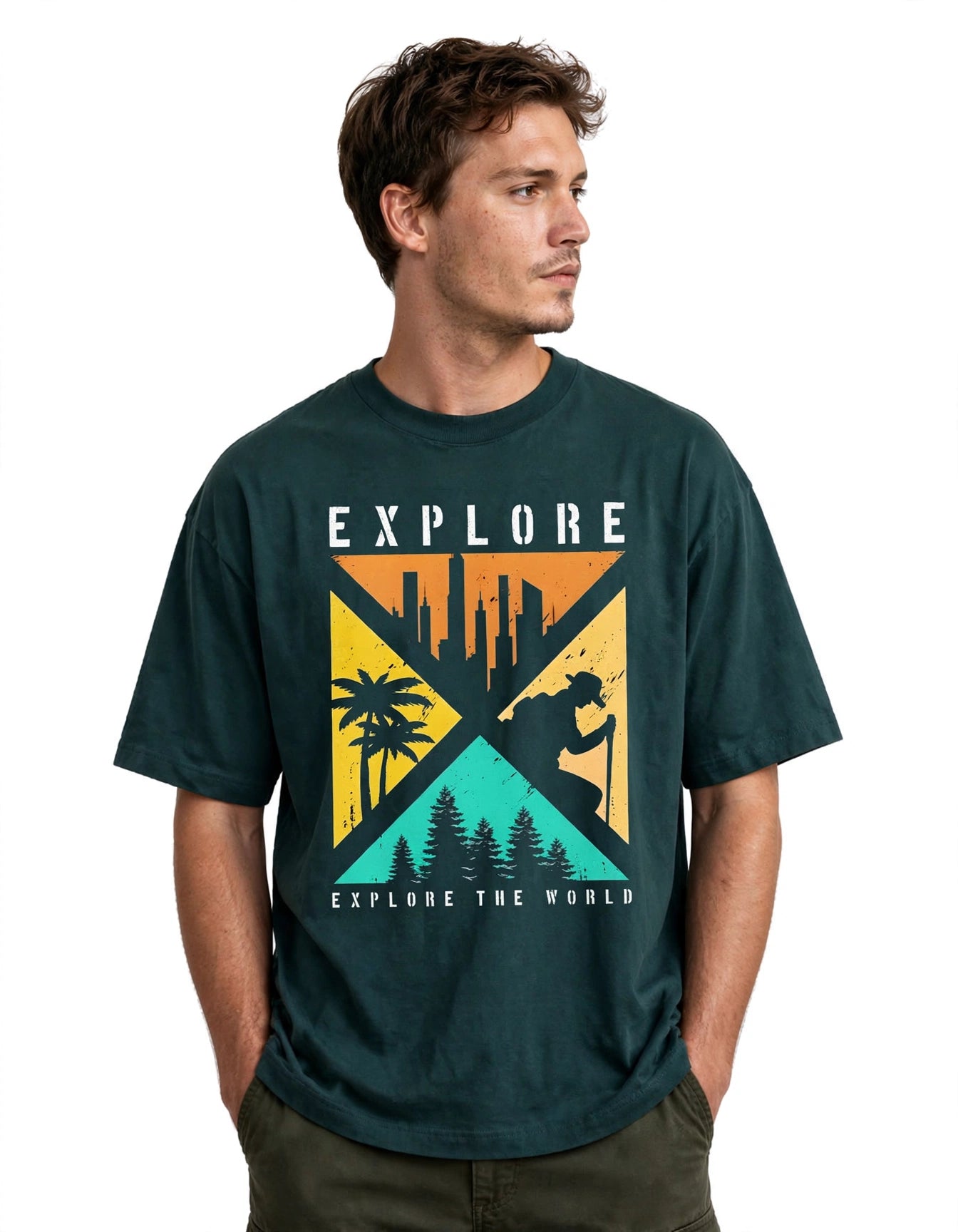 Explore the World | Unisex Oversized T-Shirt