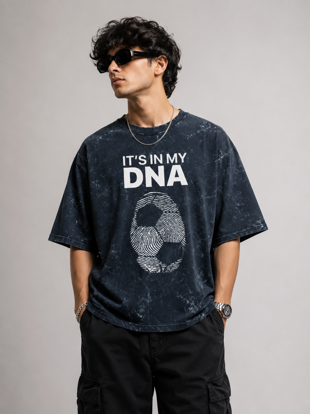 It’s in My DNA | Unisex Acid Washed Oversized Tee