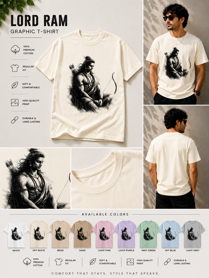 The Silent Warrior: Shri Ram | Unisex Classic T-Shirt