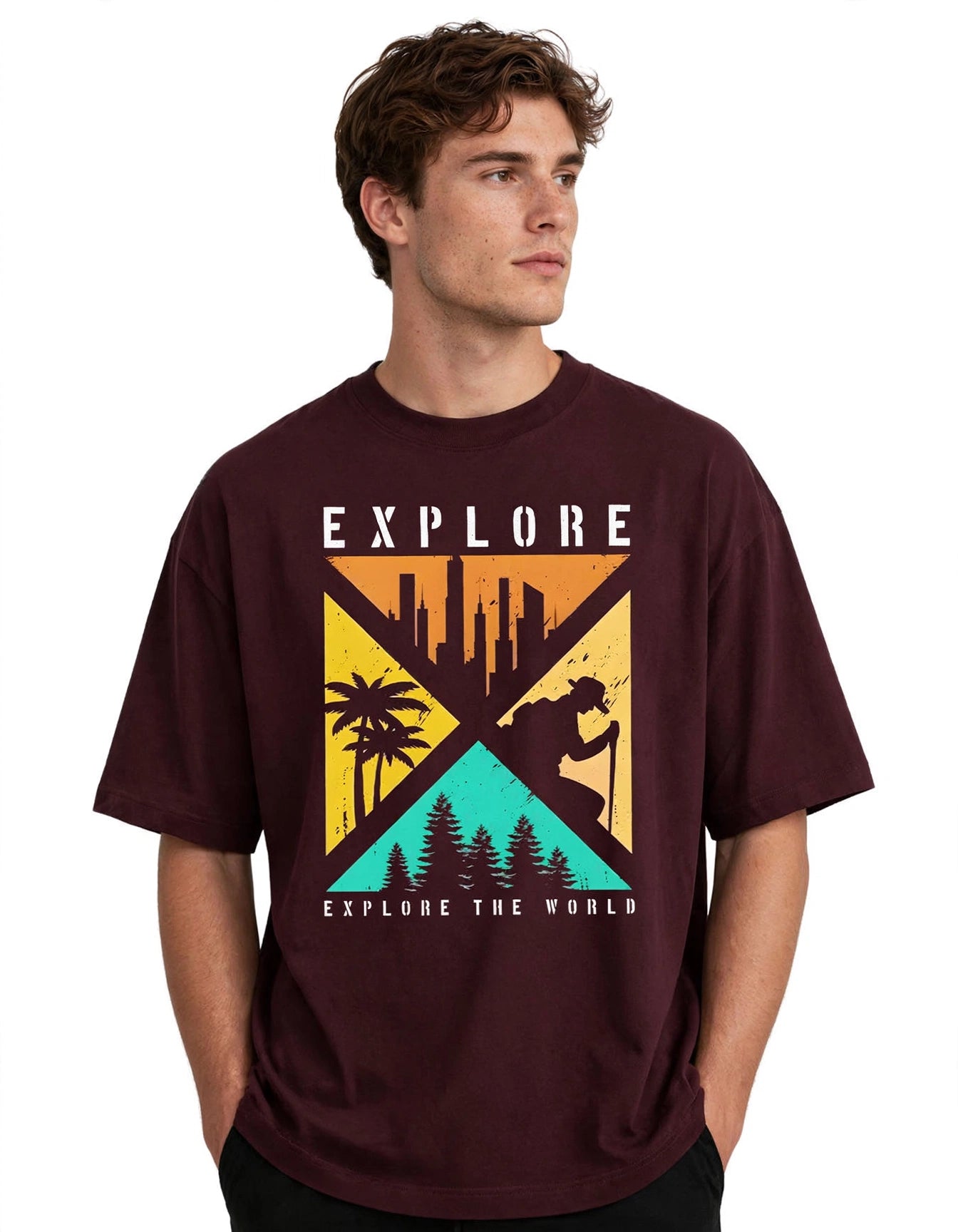 Explore the World | Unisex Oversized T-Shirt