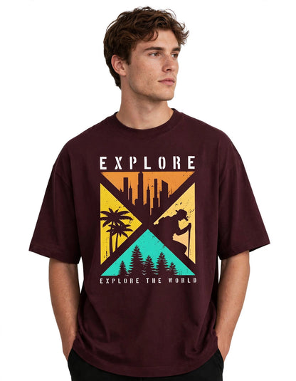 Explore the World | Unisex Oversized T-Shirt
