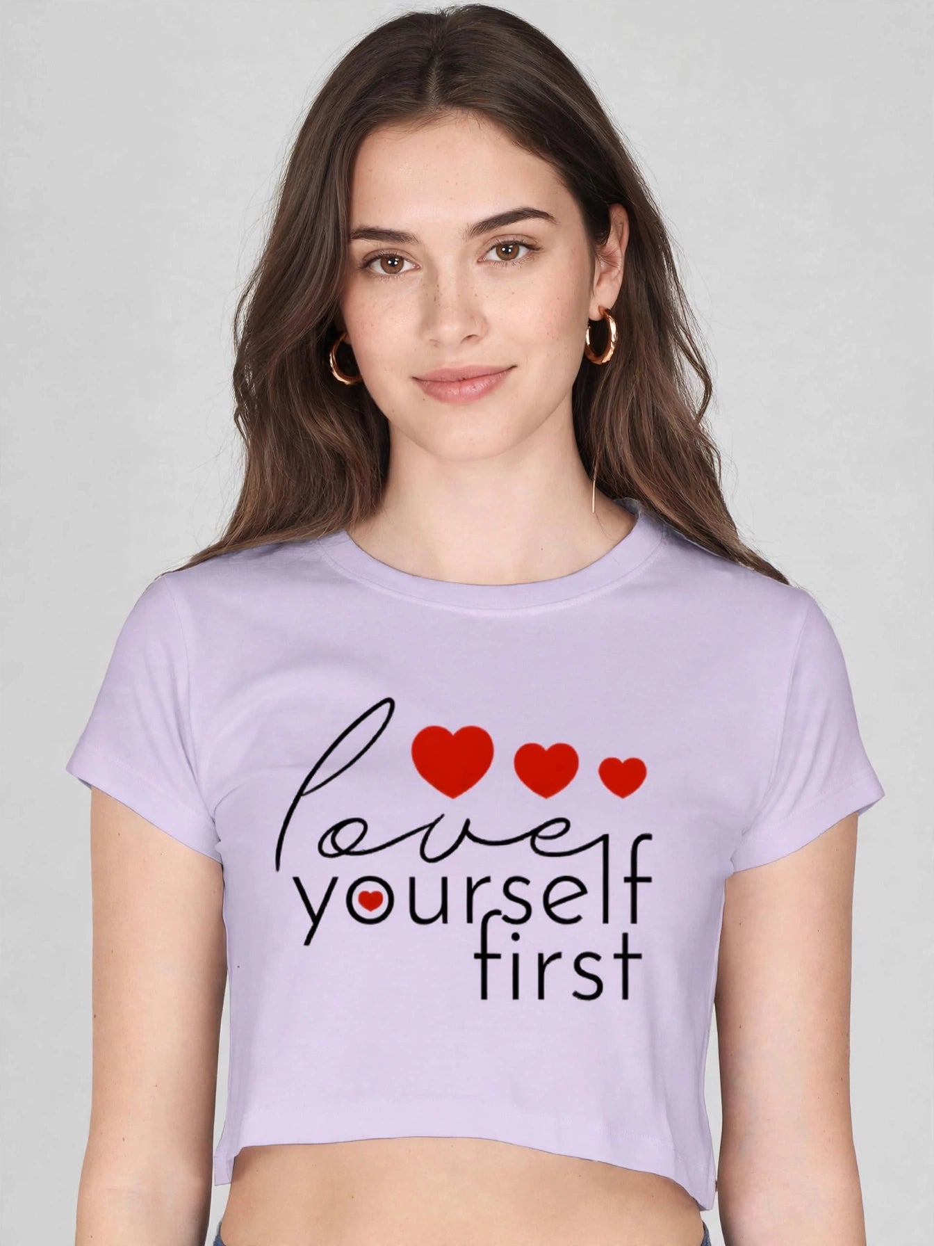 "Love Yourself First" Cropped Top