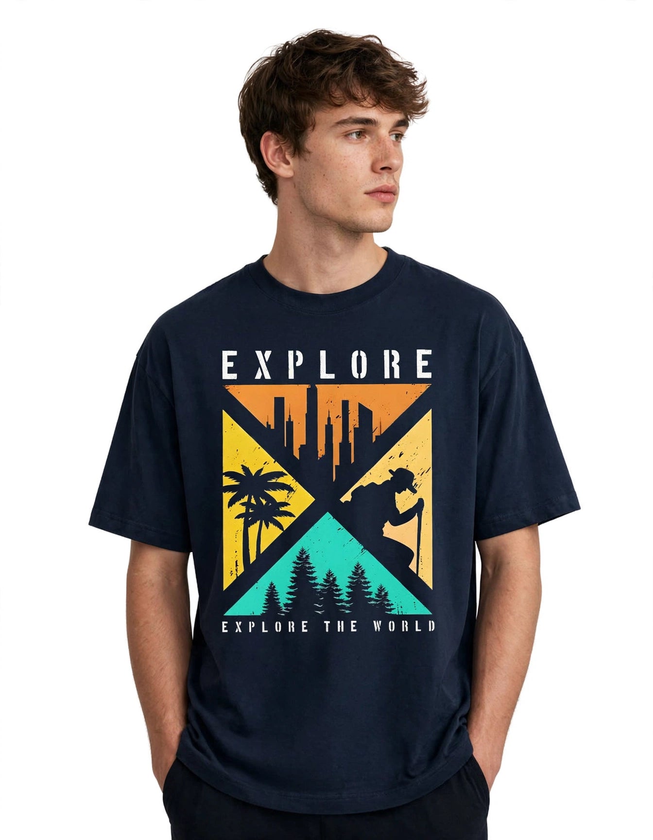 Explore the World | Unisex Oversized T-Shirt