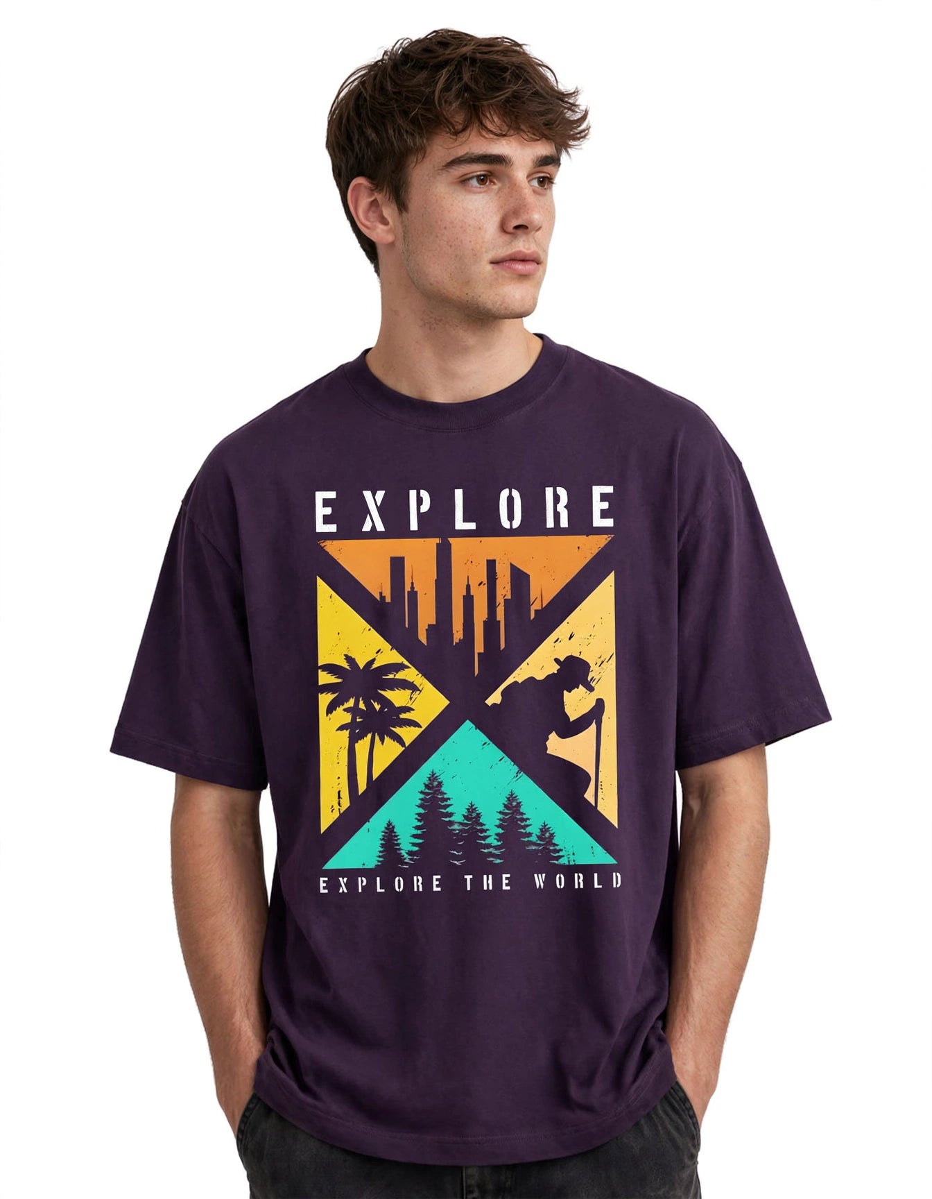 Explore the World | Unisex Oversized T-Shirt
