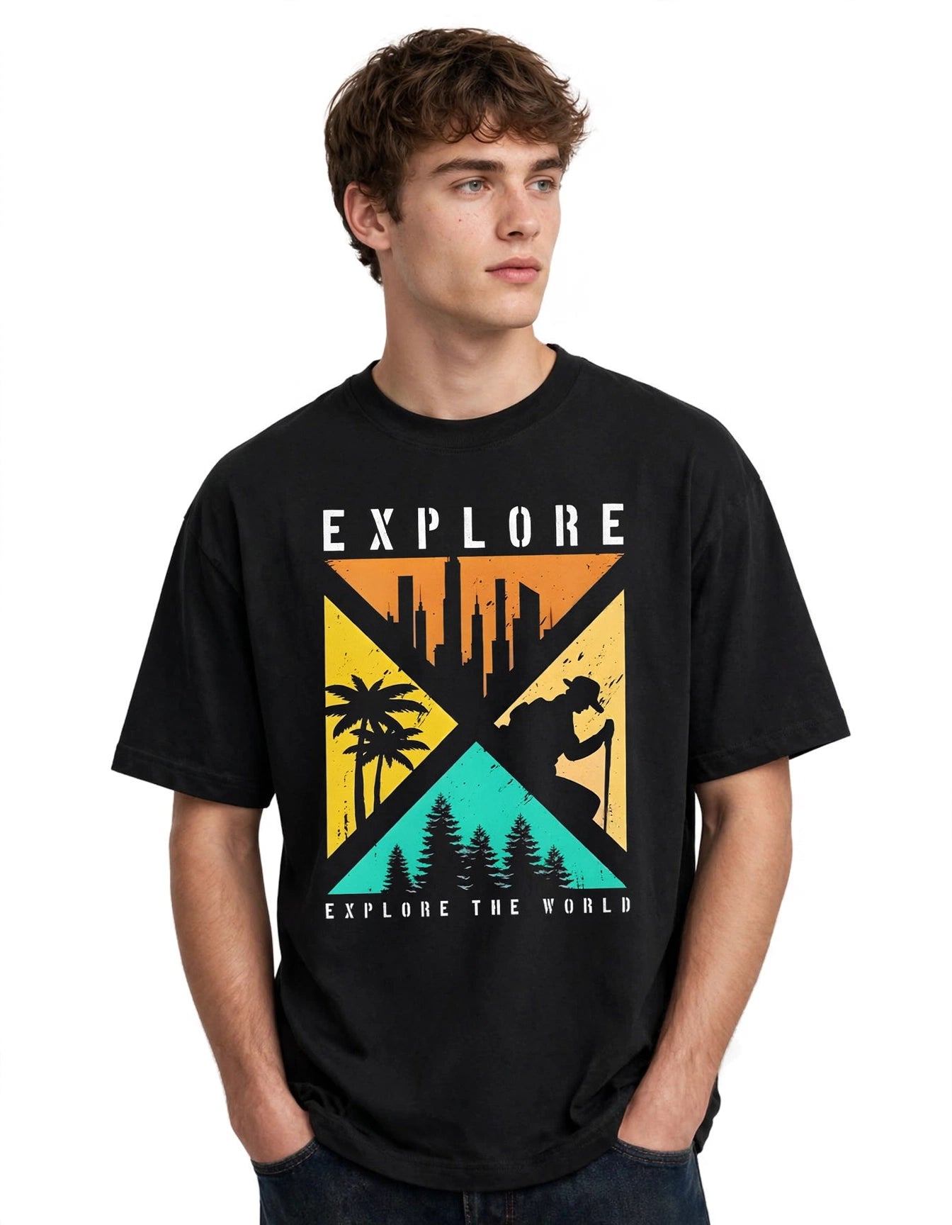 Explore the World | Unisex Oversized T-Shirt