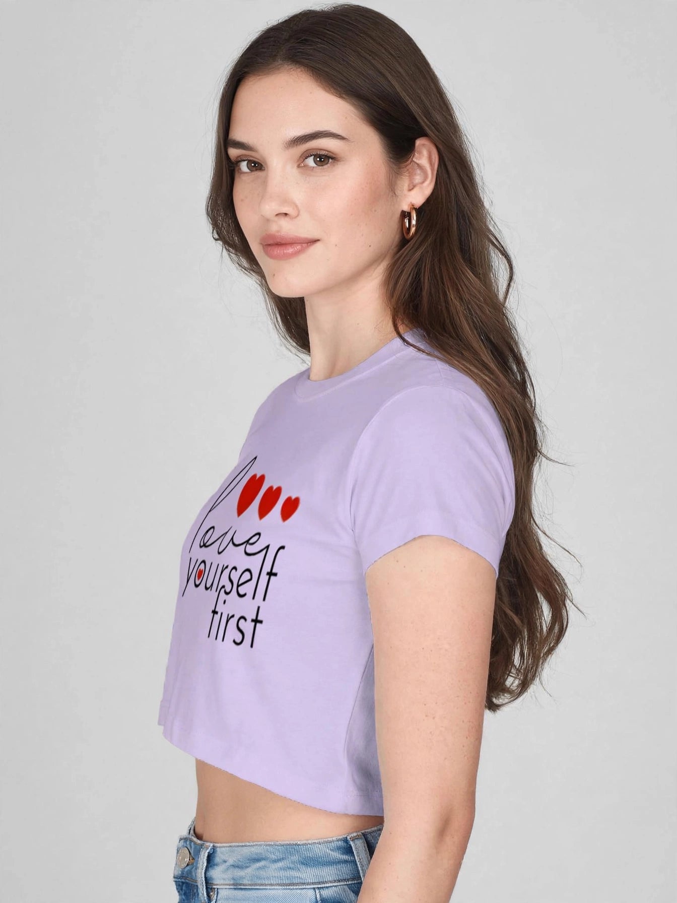 "Love Yourself First" Cropped Top