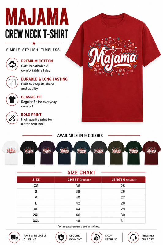 Majama Unisex Classic Crew T-Shirt
