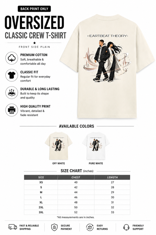 Heartbeat Theory | Unisex Oversized T-Shirt