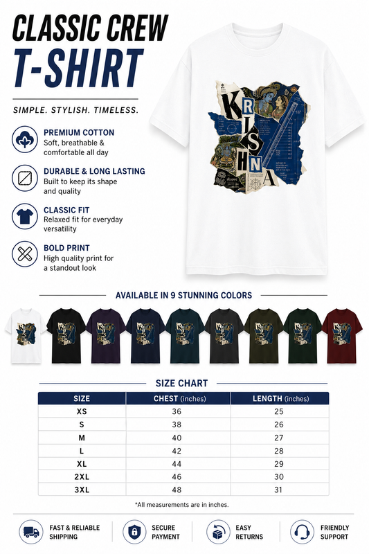 Divine Blueprint: Radha Krishna | Unisex Classic T-Shirt