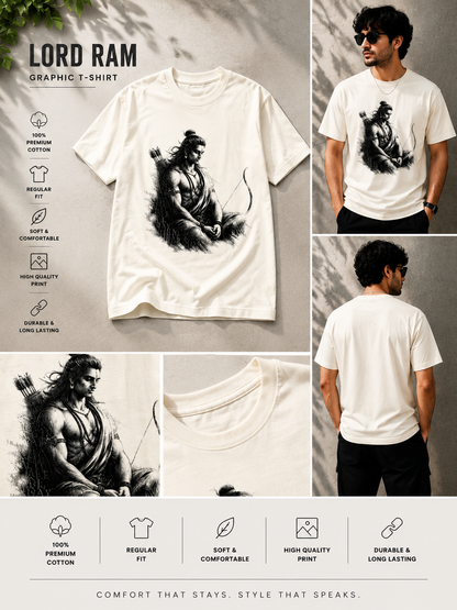 The Silent Warrior: Shri Ram | Unisex Classic T-Shirt