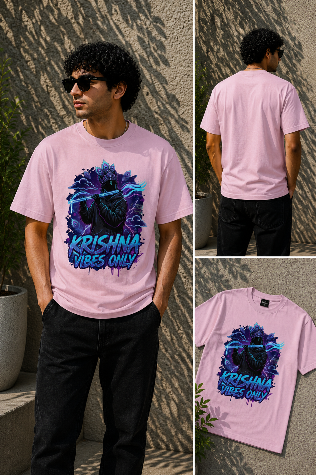 Krishna Vibes Unisex Classic Crew T-Shirt