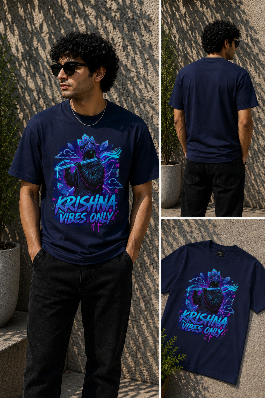 Krishna Vibes Unisex Classic Crew T-Shirt