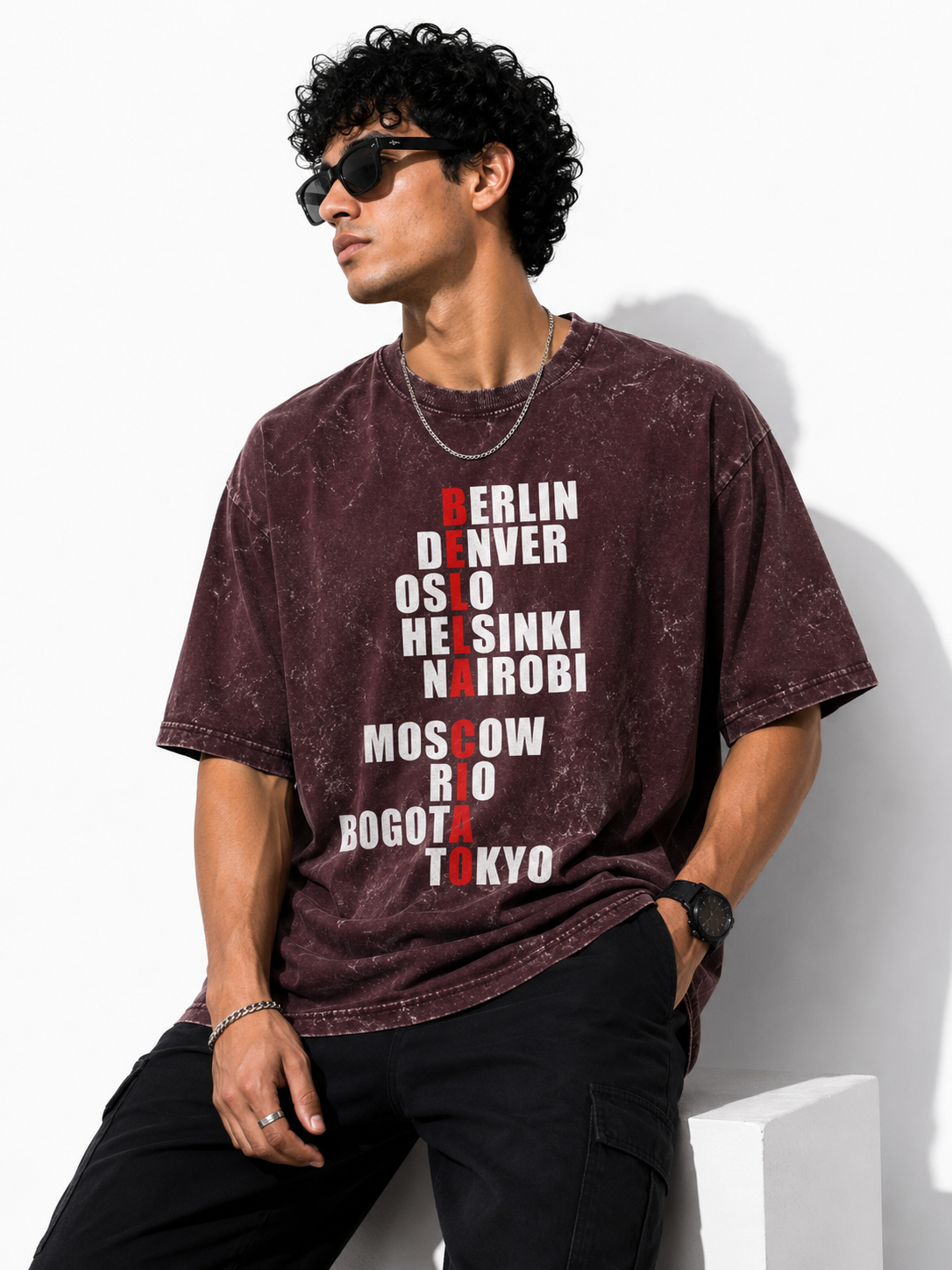 The Crew | Unisex Acid Washed Oversized Tee