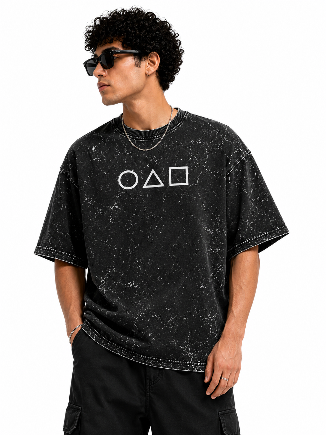 The Games | Unisex Acid Washed Oversized Tee