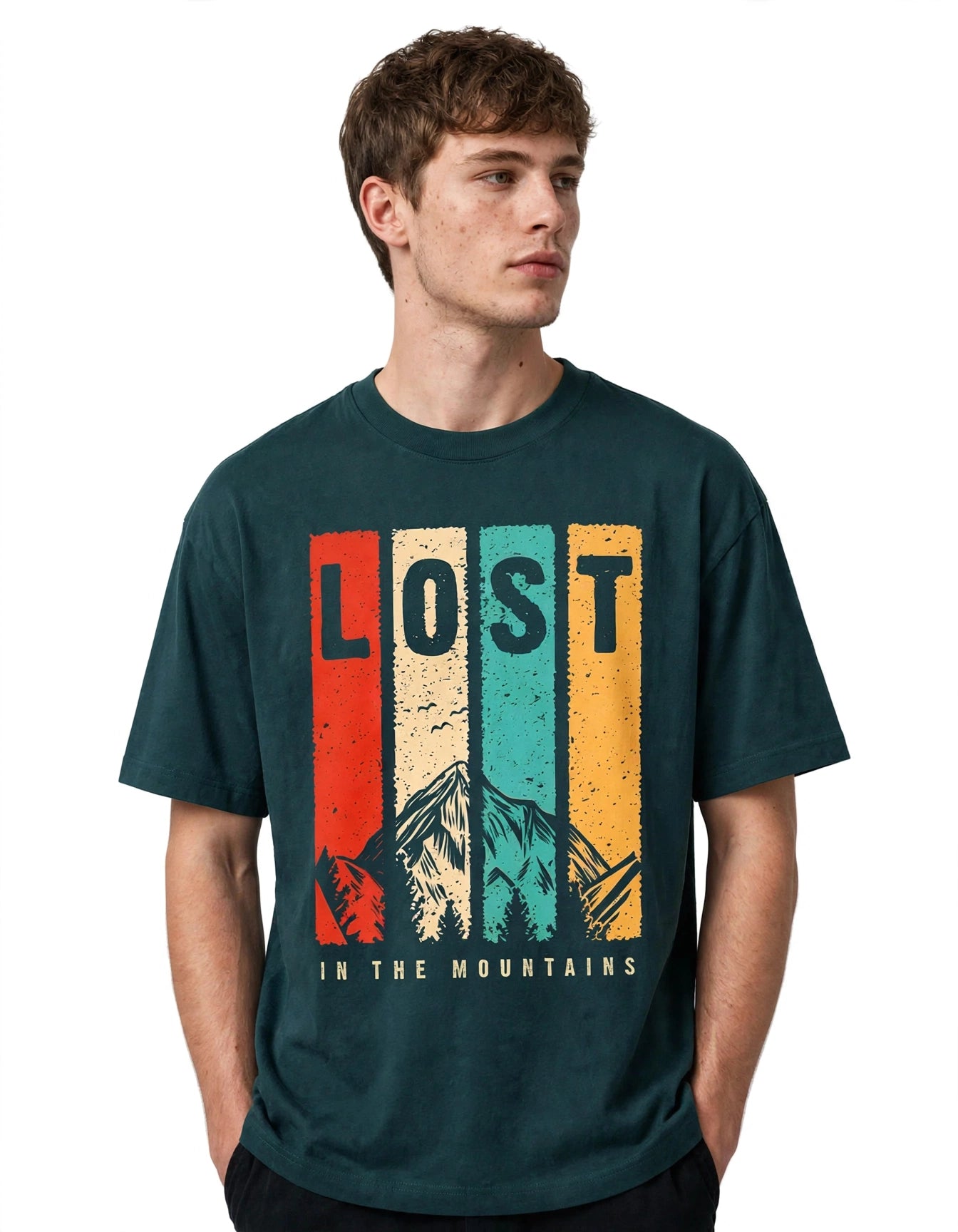 Lost in the Mountains | Unisex Oversized T-Shirt