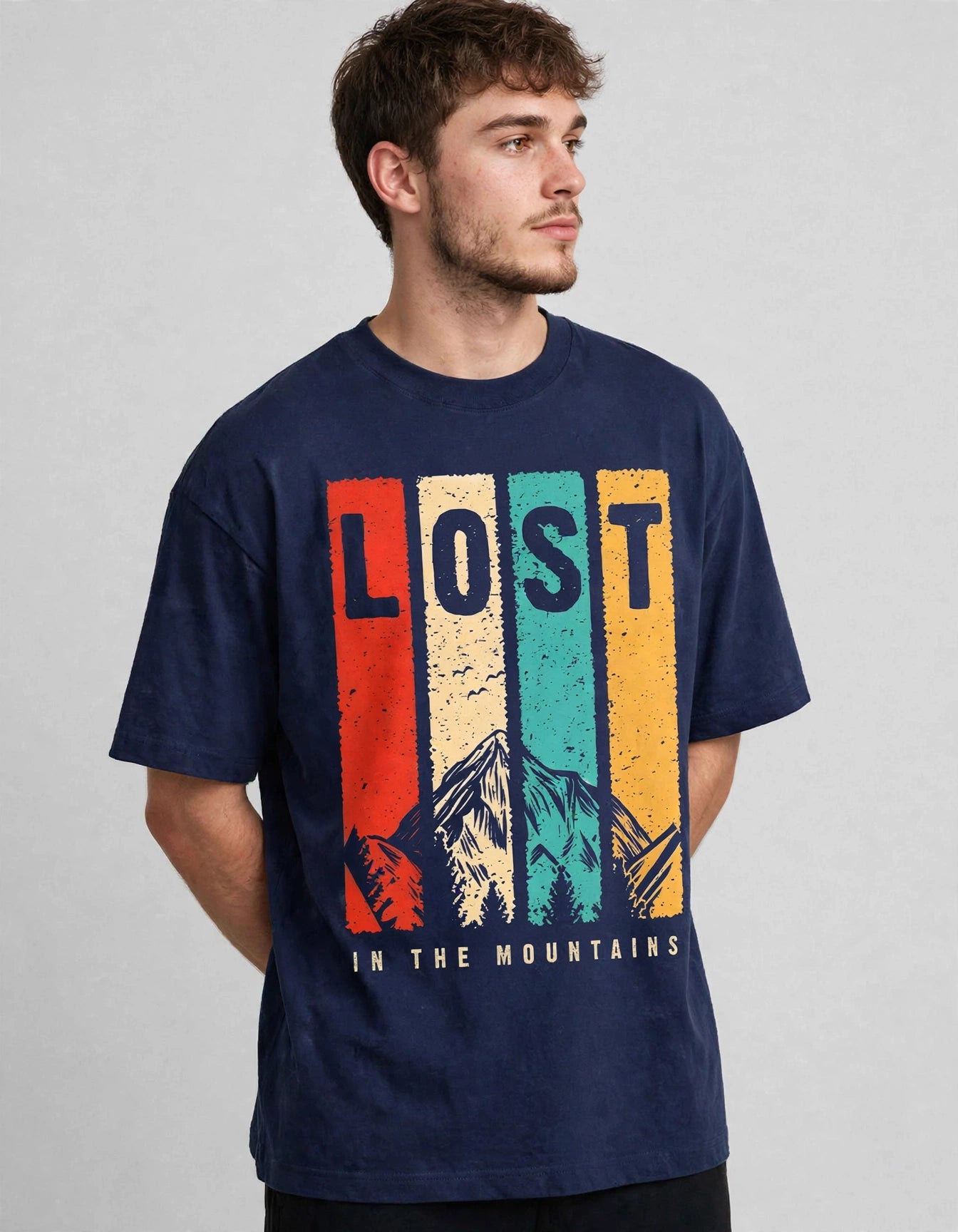 Lost in the Mountains | Unisex Oversized T-Shirt