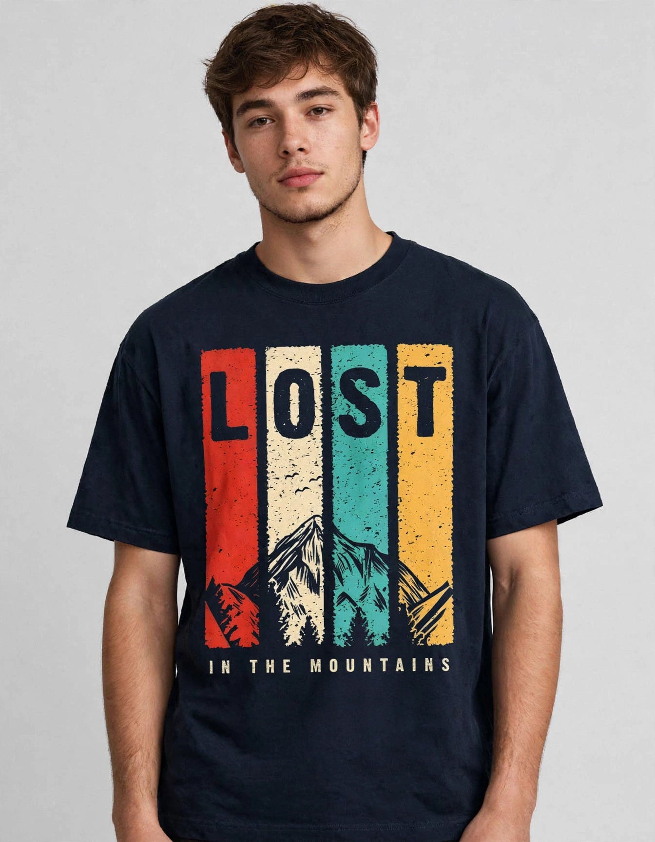 Lost in the Mountains | Unisex Oversized T-Shirt