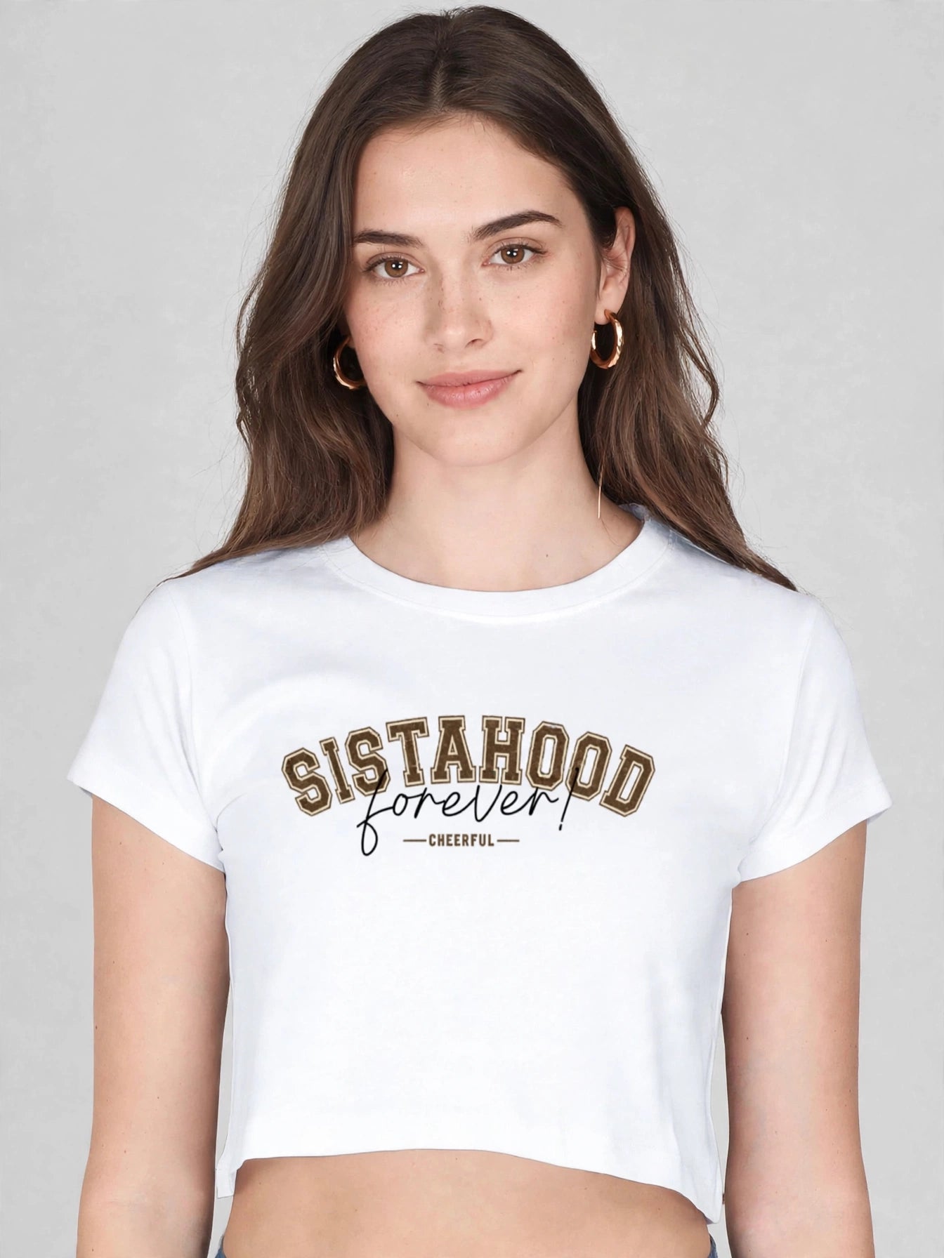 "Sistahood Forever" Cropped Top